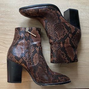 ZARA SNAKESKIN BOOTS